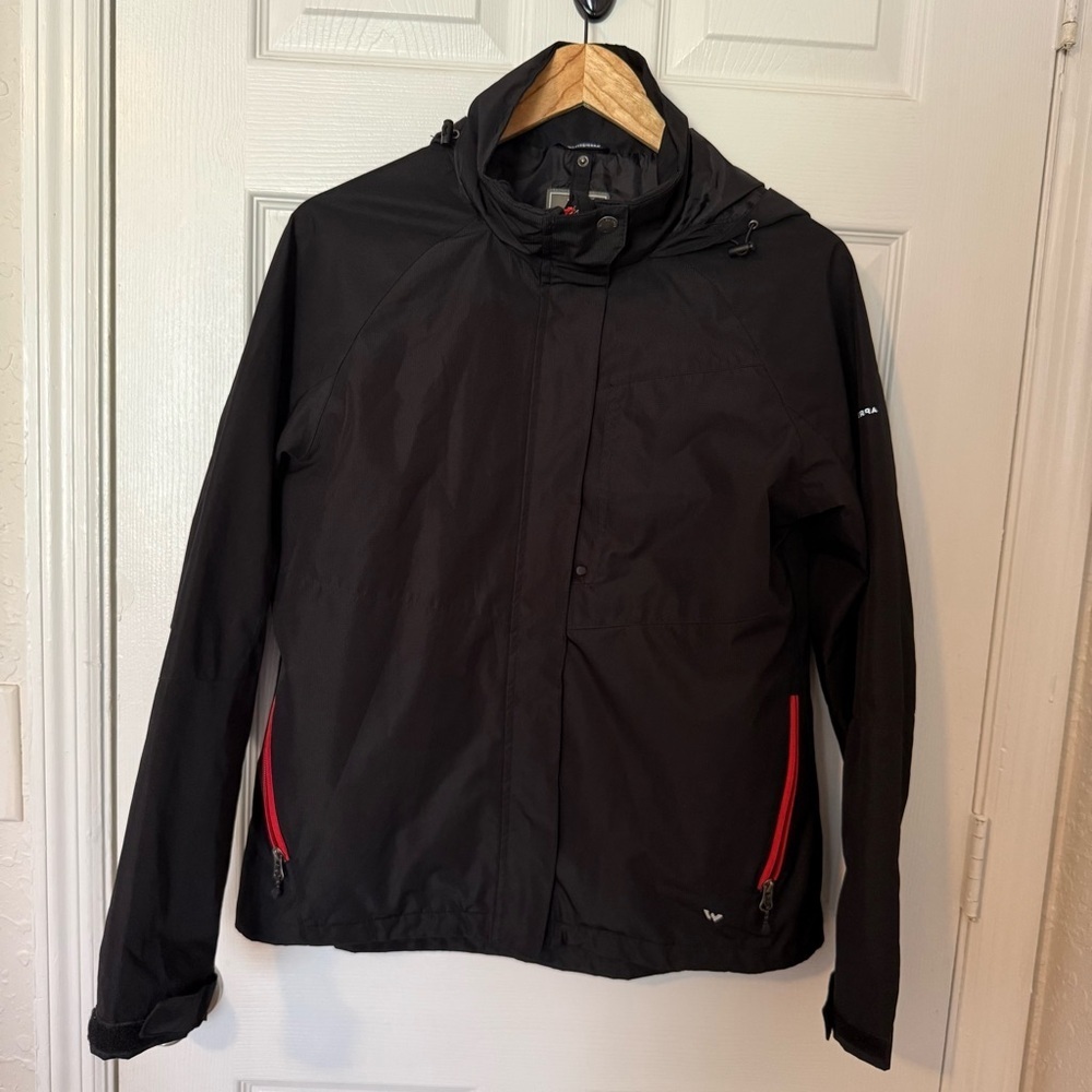 White Sierra Black Windbreaker Cold Weather Sports Womens Medium
